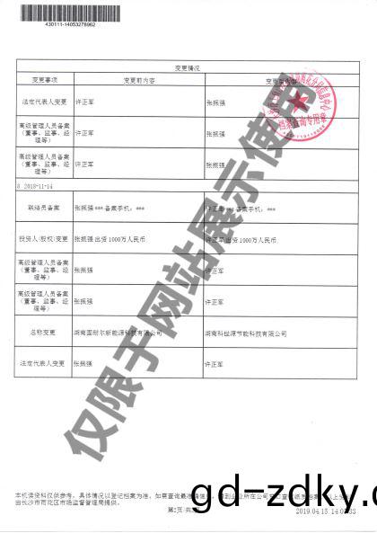 科世源企業名稱變(bian)更證(zheng)明